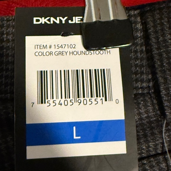 DKNY Jeans Black Gray Houndstooth Ponte Pants Sz L
Knit Career Office Dress NWT - Picture 3 of 10